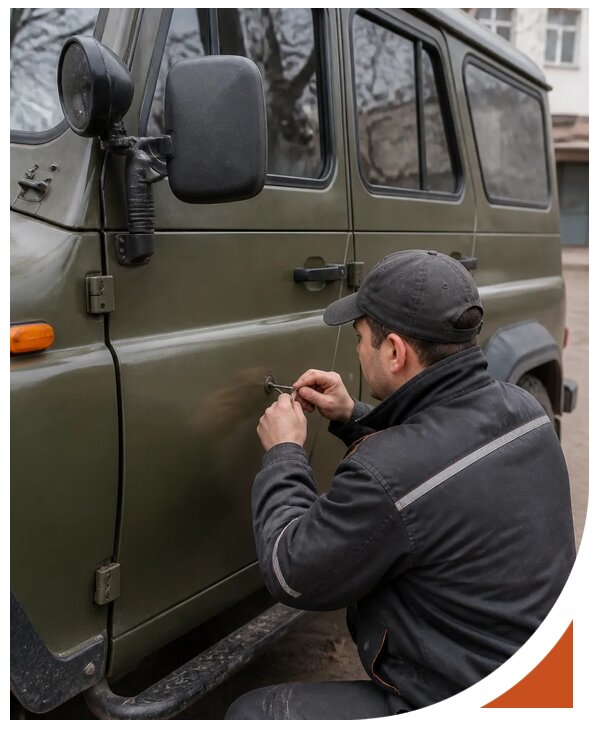 Профессиональное вскрытие автомобиля УАЗ без повреждений в Апатитах