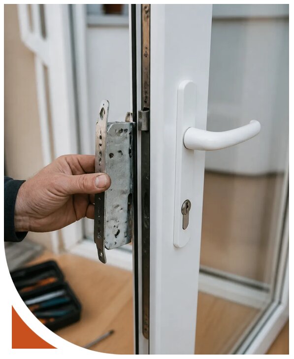 Ремонт замка пластиковой двери в Апатитах от 2593 р. | Разлок-Птт